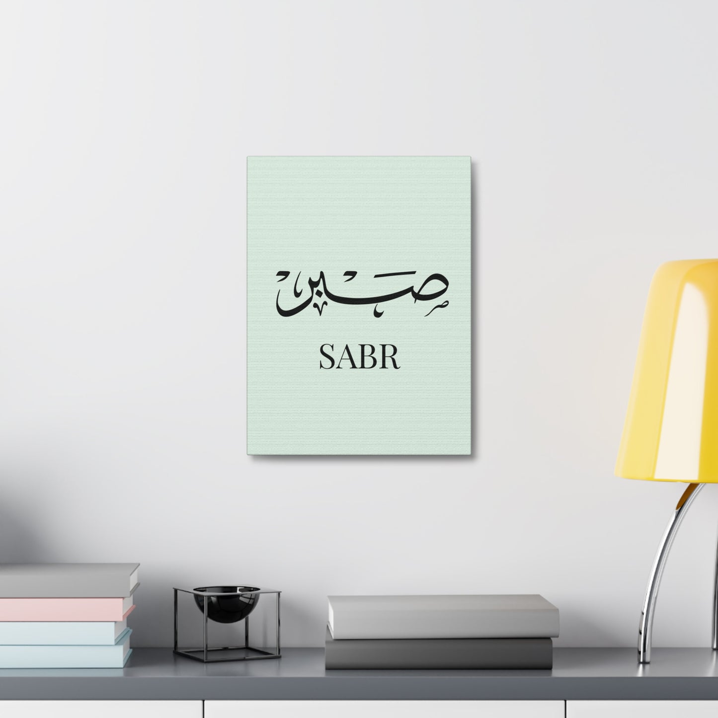 Toile Murale Sabr - Edition Vert Pastel