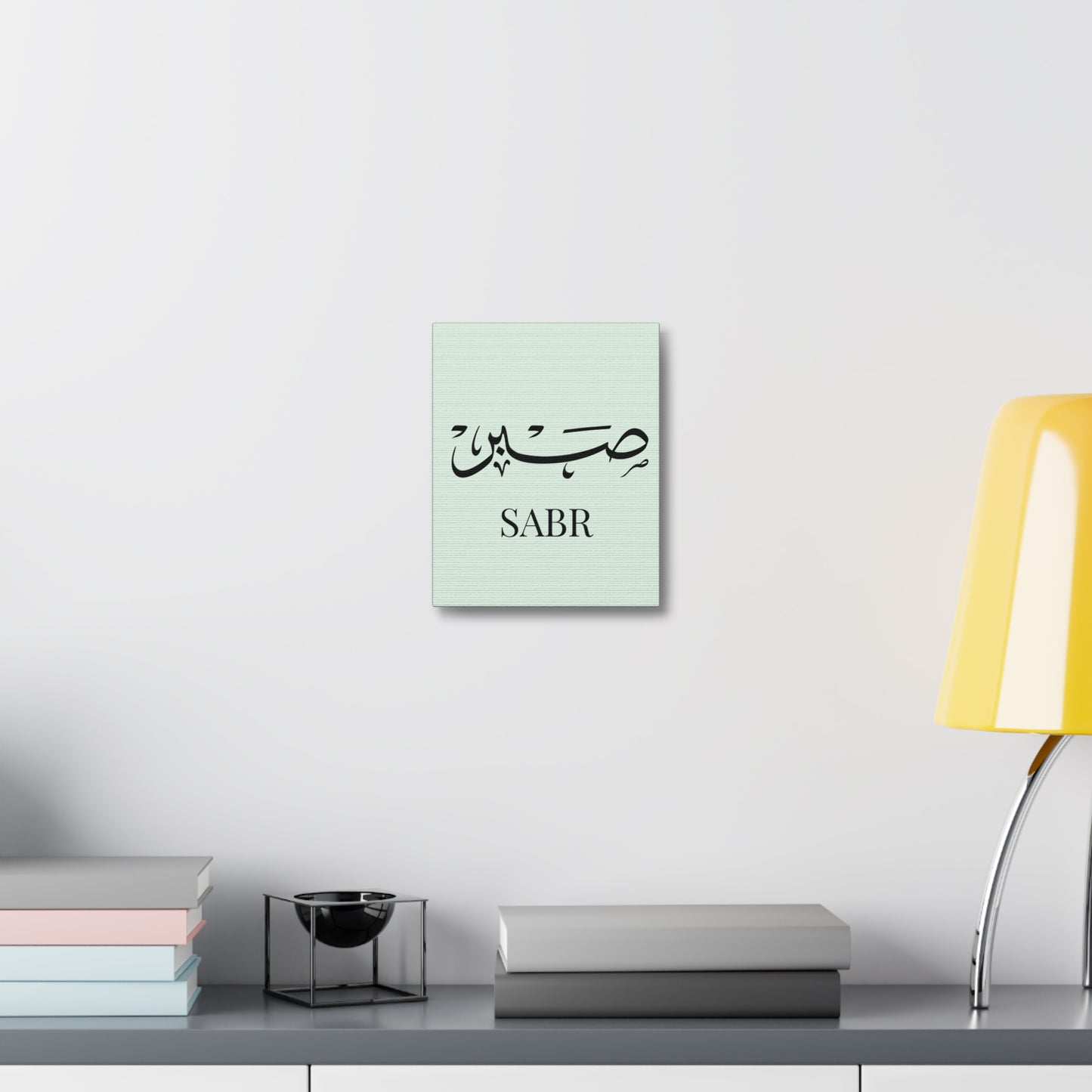 Toile Murale Sabr - Edition Vert Pastel