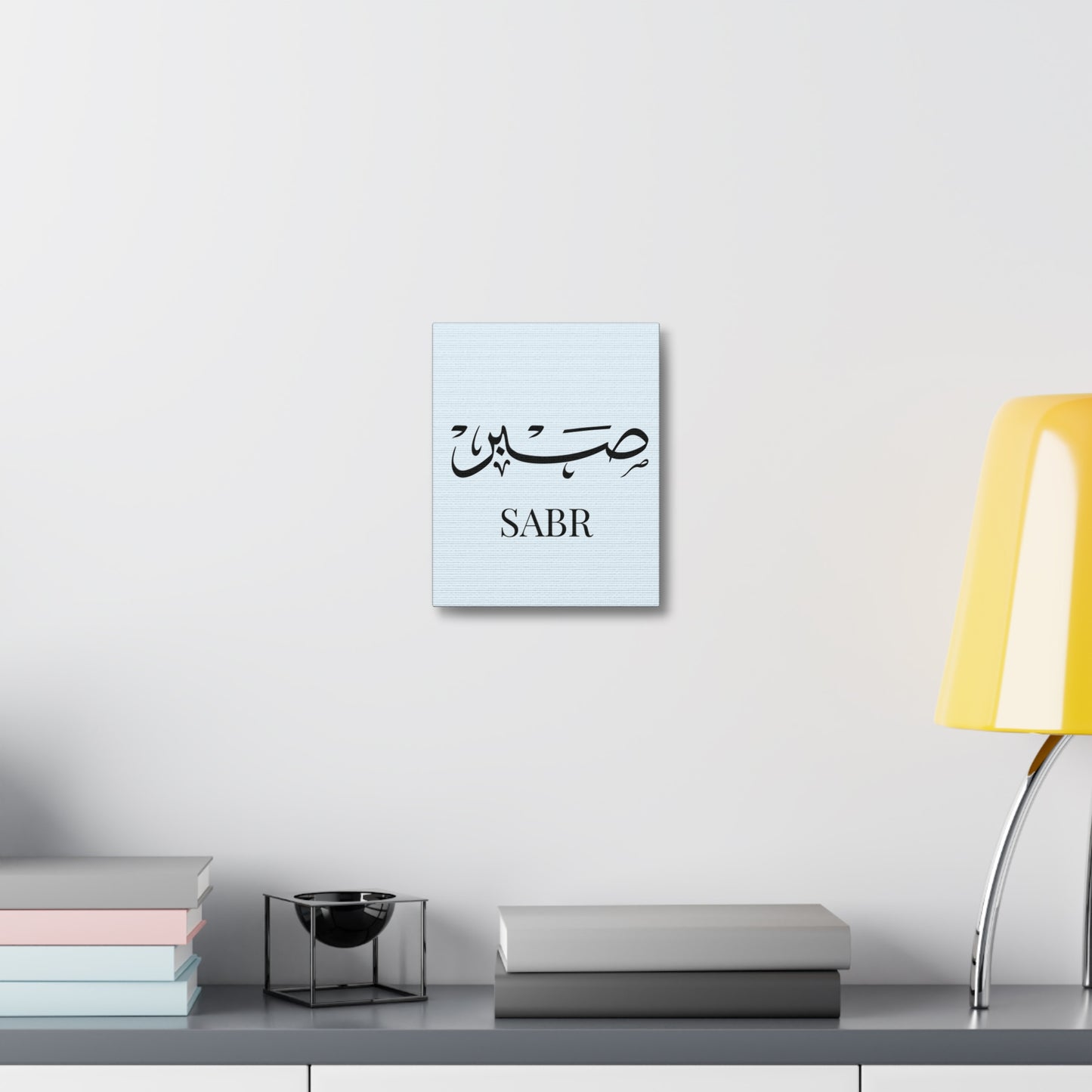 Toile Murale Sabr - Edition Bleu Pastel